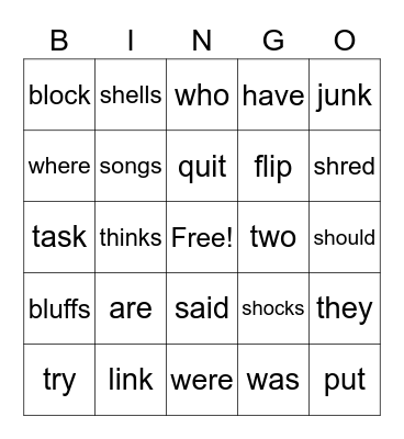 Mama Echo Bingo Card