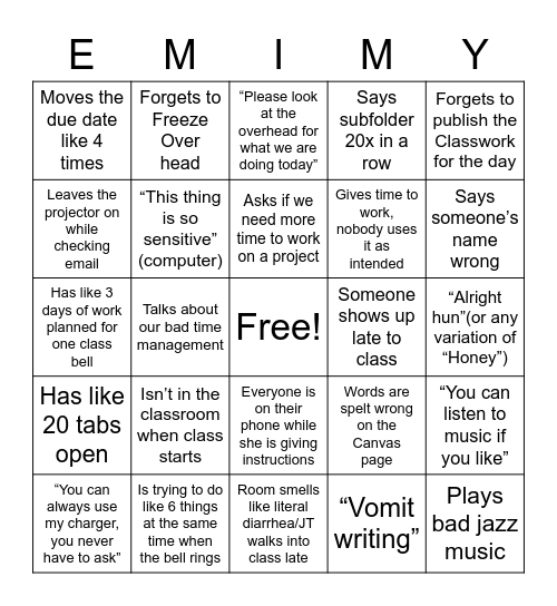 ADV Comp. 3/22-4/6 Bingo Card