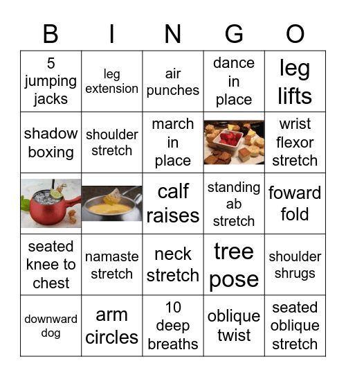 Desk Break BINGO Card