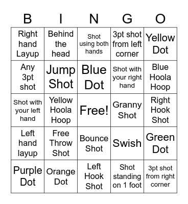 Unified Basketball Bingo! Bingo Card