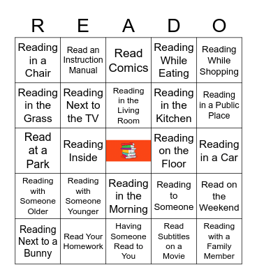 Spring READO Bingo Card