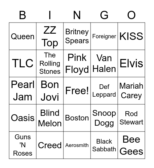 BENEE'S 50th Bingo Card
