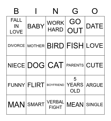 Master ASL Unit 4 Bingo Card