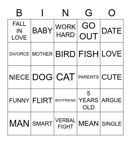 Master ASL Unit 4 Bingo Card