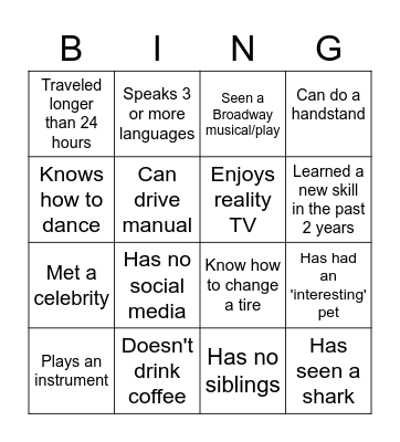 Untitled BingoD Bingo Card