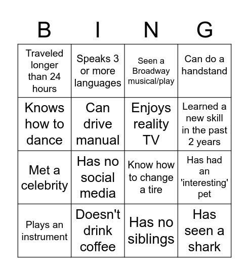 Untitled BingoD Bingo Card