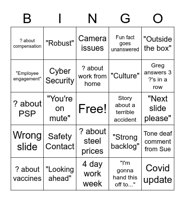 3.23.22 Bingo Card