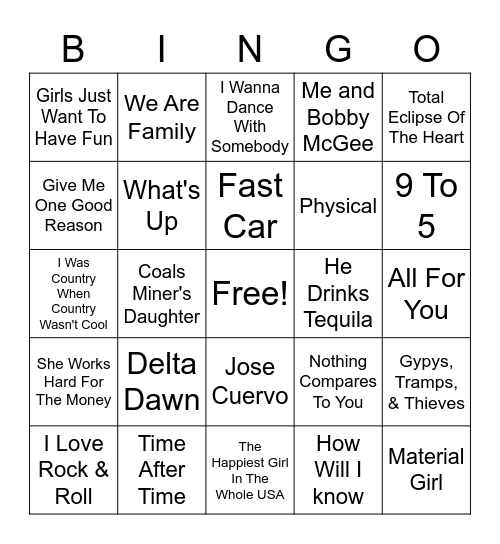 Celebrating Women Bingo Card