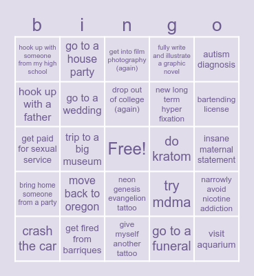 basil's bingo Card