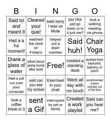 G.O.A.T. Bingo Card