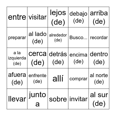 Ch 13 Part 2 BINGO Card
