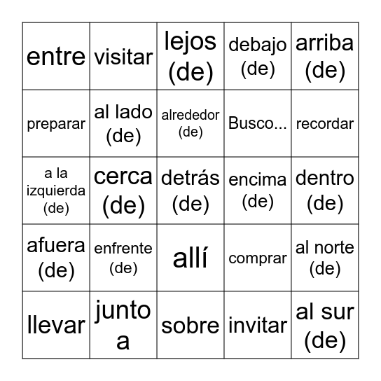 Ch 13 Part 2 BINGO Card