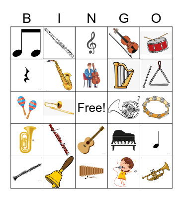 Music Bingo! Bingo Card