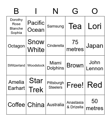 April 22 GM 3 Trivia Bingo Card