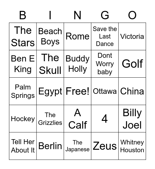 April 22 GM 9 Trivia Bingo Card