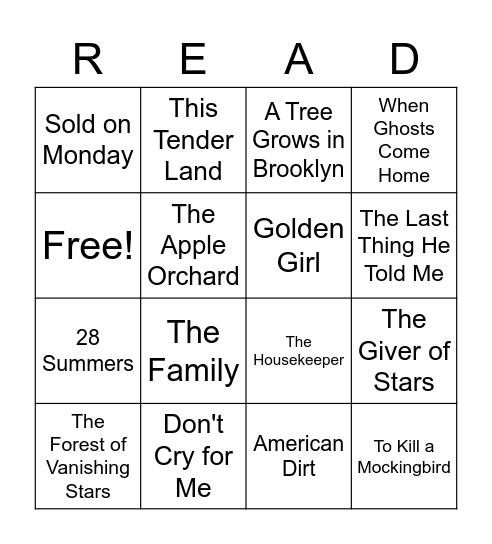 Breakfast and Books Bingo! Bingo Card