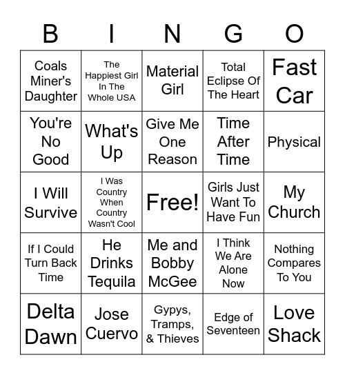 Celebrating Women Bingo Card