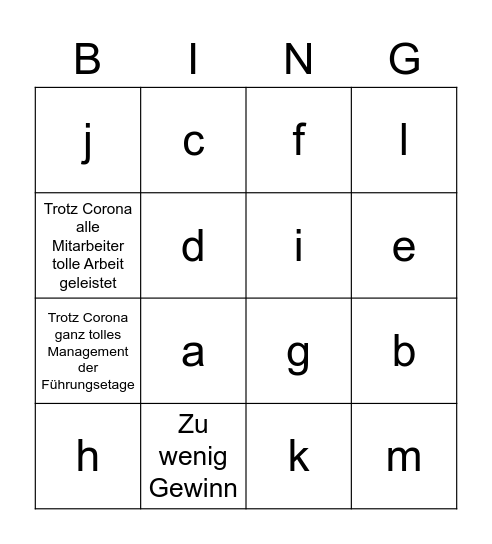 Vollversammlung 12022HE Bingo Card