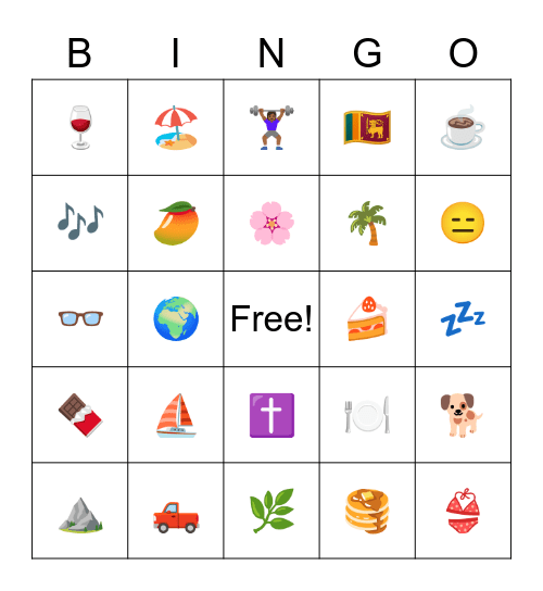 Birthday Bingo Card
