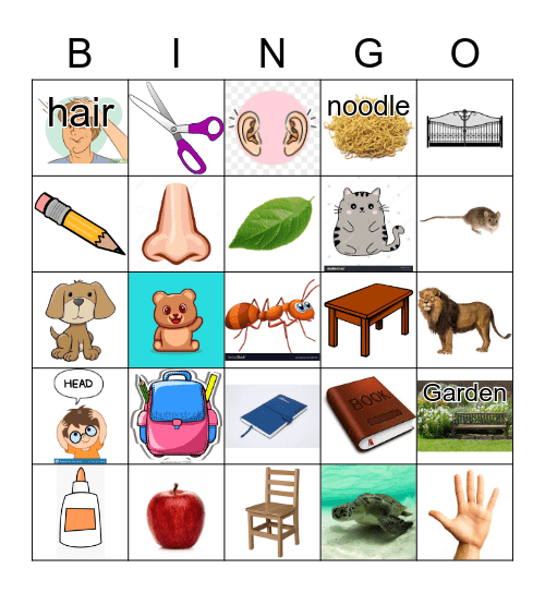 School Tools + Review Bingo Card