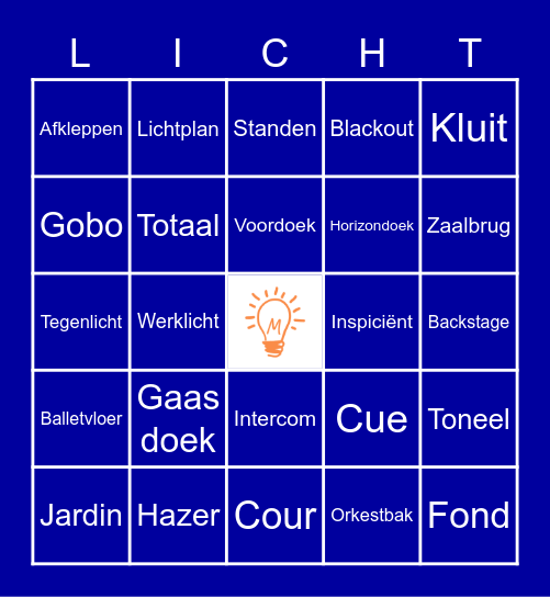 Vakjargon! Bingo Card