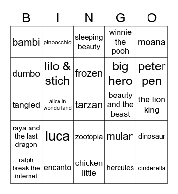 punya doun Bingo Card