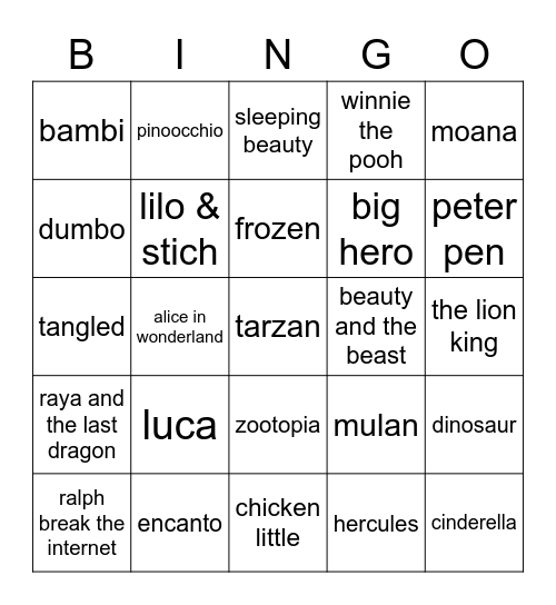 punya doun Bingo Card