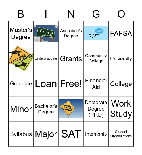 March to College Bingo Card