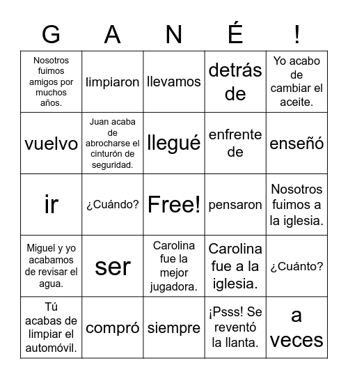 spanish-2-chapter-5-lesson-1-bingo-card