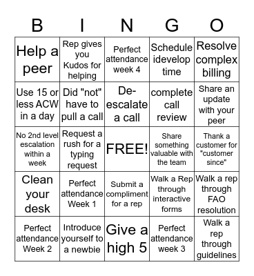 Team Dabney BINGO!! SEPTEMBER 2015 Bingo Card