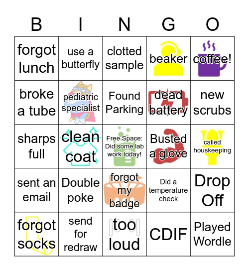 2021 Lab Week Bingo Card