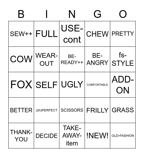 Unit 12 (12.1-12.3) Bingo Card