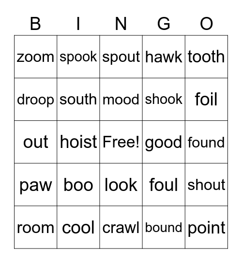 Skills 3.17 Bingo Card
