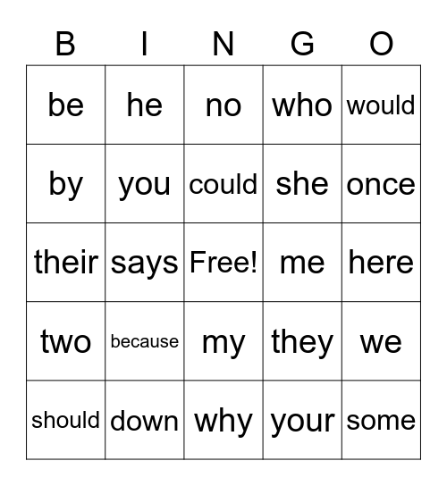 Skills 3.18 Bingo Card