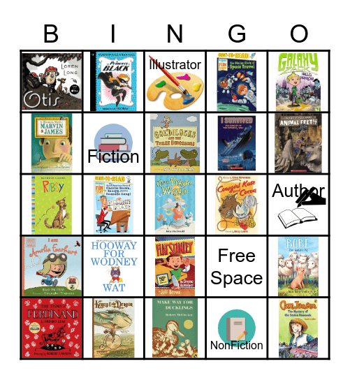 Book Adventure Bingo Card