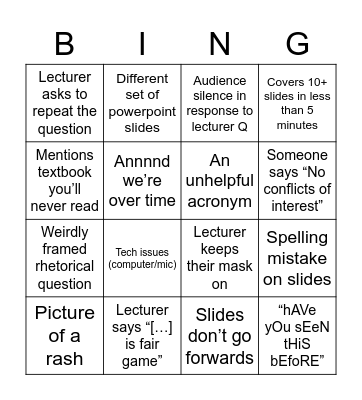 eDUcAtIoN Bingo Card