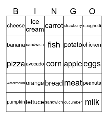 Reading Is So Delicious Bingo Card