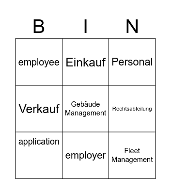 DI A2, Unit 1 & 2 Bingo Card