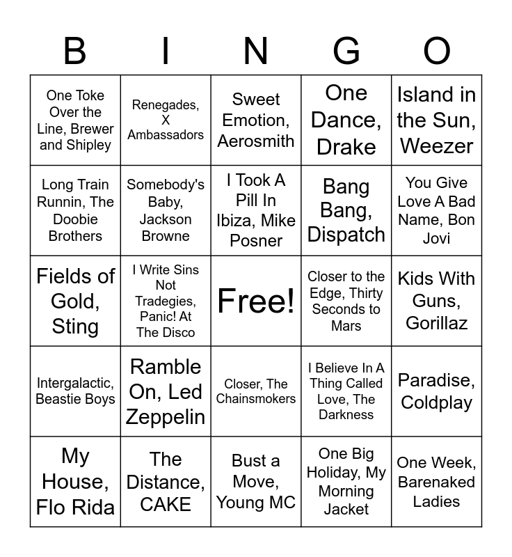 VOBingo - GRAB BAG Bingo Card