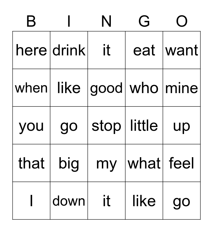 core-words-bingo-card