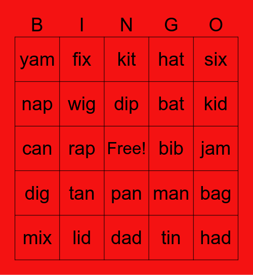 Isaiah & Elijah Bingo Card