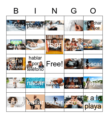 Los Pasatiempos Bingo Card