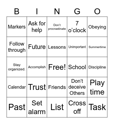 Bingo Card