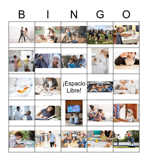 El pretérito Bingo Card