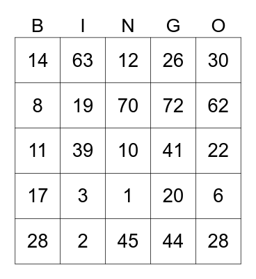 SMILEZ Bingo (26 March 2022 ) Bingo Card