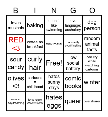 How similar are you to İrem? Bingo Card