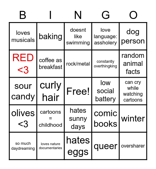 How similar are you to İrem? Bingo Card