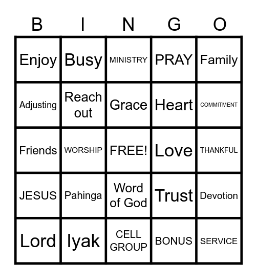 Bingo Card
