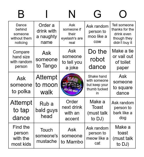 www.karjackers.com Bingo Card