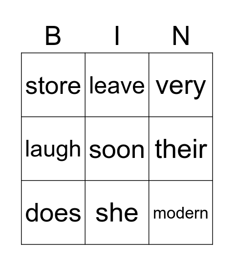 2 B IS THE BEST CLASS EVER :) Bingo Card